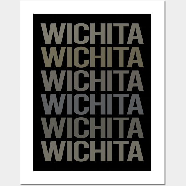 Gray Text Art Wichita Wall Art by flaskoverhand